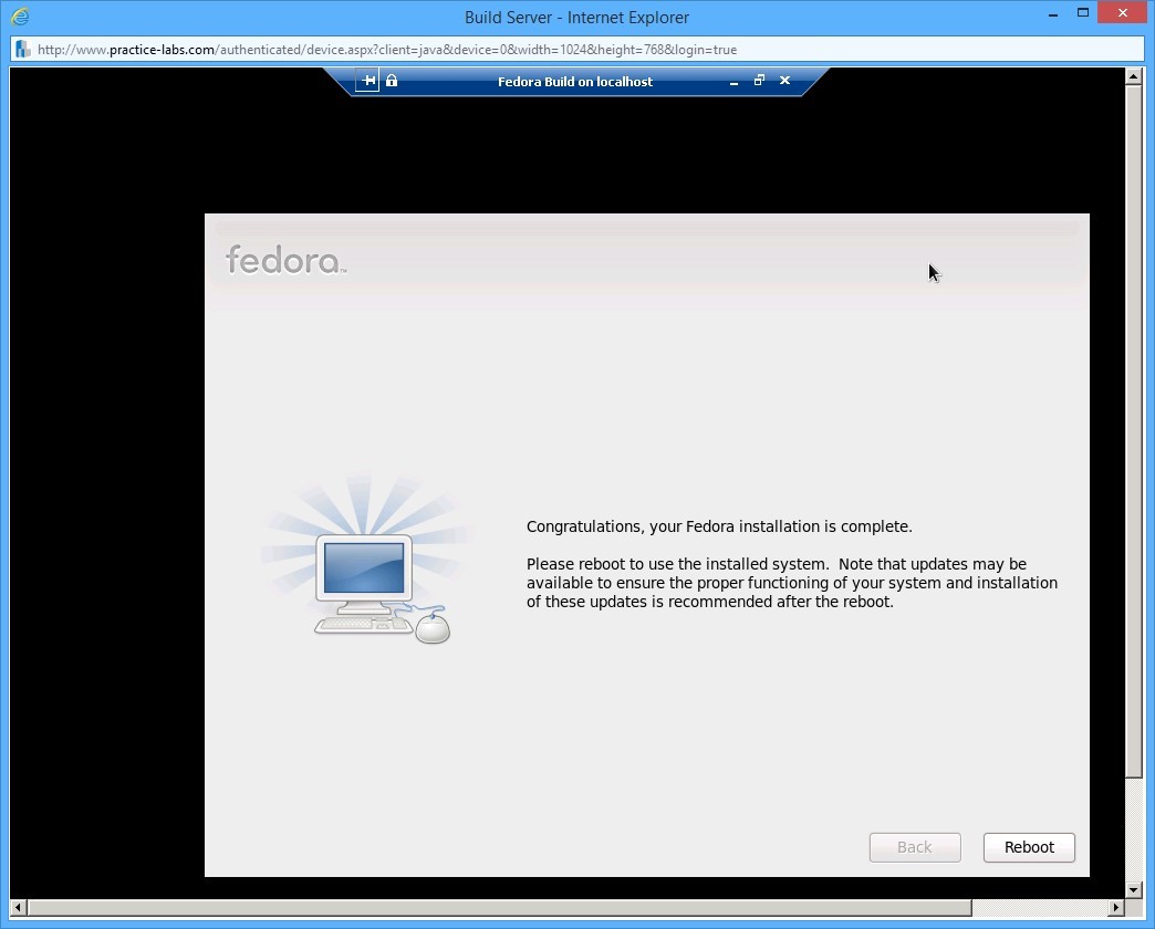 Practice Labs screenshot.